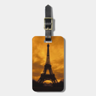 EU, France, Paris. Eiffel Tower. Luggage Tag