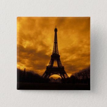 Eu  France  Paris.  Eiffel Tower. Pinback Button by takemeaway at Zazzle