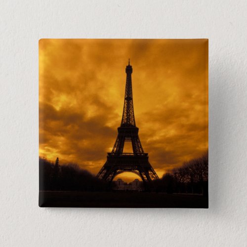 EU France Paris  Eiffel Tower Pinback Button