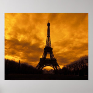 EU, France, Paris. Eiffel Tower. Poster