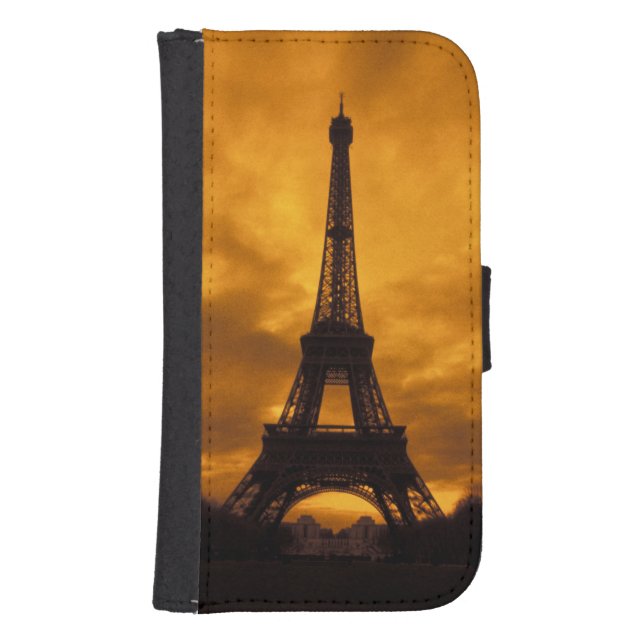 EU, France, Paris.  Eiffel Tower. Samsung Galaxy Wallet Case (Front)