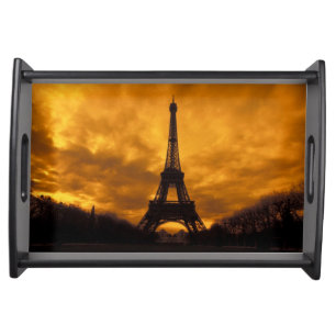 EU, France, Paris. Eiffel Tower. Serving Tray