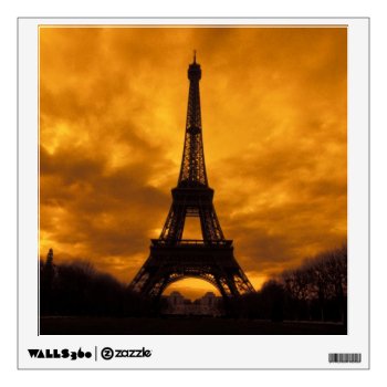 Eu  France  Paris.  Eiffel Tower. Wall Sticker by takemeaway at Zazzle