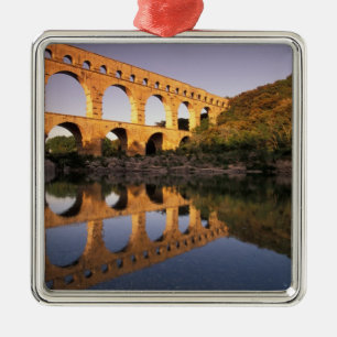EU, France, Provence, Gard, Pont du Gard. 2 Metal Ornament