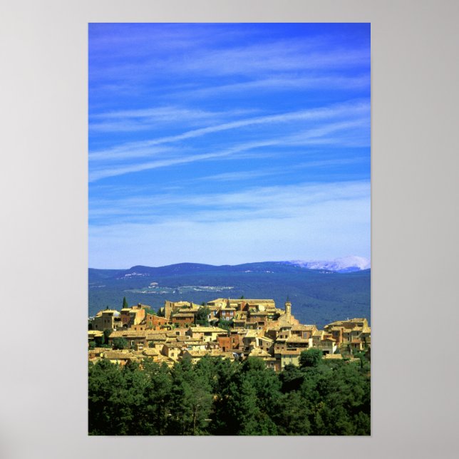 EU, France, Provence, Vaucluse, Roussillon. Poster (Front)