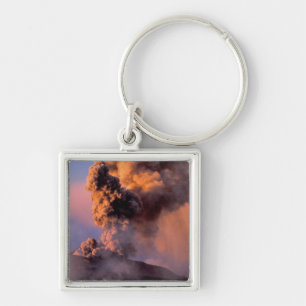 EU, Italy, Sicily, Mt. Etna summit vent Keychain