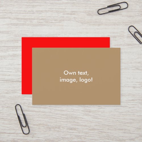 EU_size Business Cards Gold tone_Red