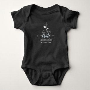 Eu Sou Fruto de Oração Body Cristão para Bebê – Baby Bodysuit