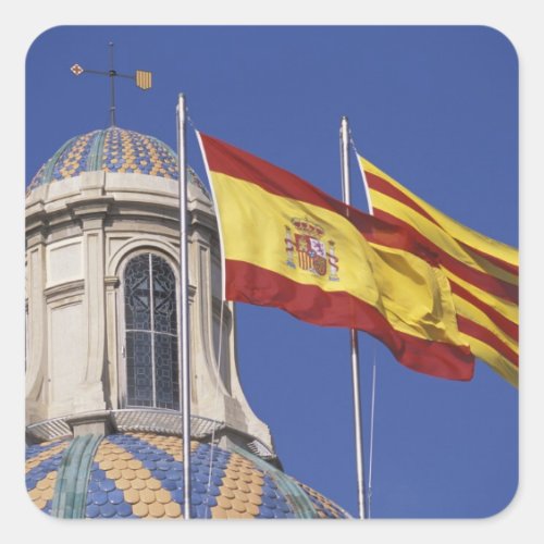 EU Spain Catalonia Palau de la Generalitat Square Sticker