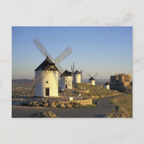 EU Spain La Mancha Consuegra Windmills and Postcard