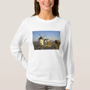 EU, Spain, La Mancha, Consuegra. Windmills and T-Shirt