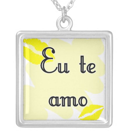 Eu Te Amo - Brazilian Silver Plated Necklace