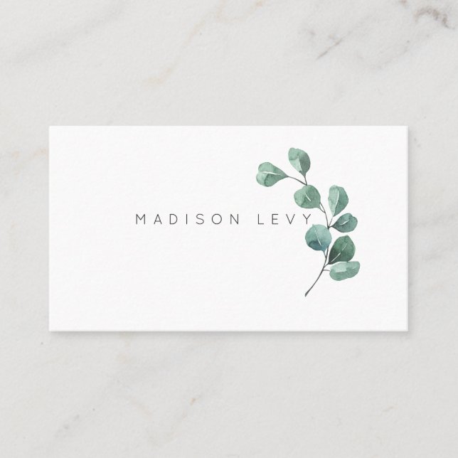 Eucalypt Branch Leaves Artisan Business Appointmen Appointment Card (Front)