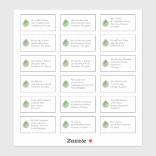 Eucalyptus 18 Individual Name Addresses Business Sticker