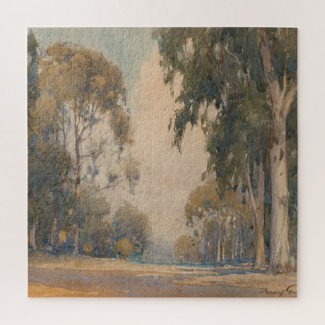 Eucalyptus (1922) – Delicate Watercolor Botanical Jigsaw Puzzle (Vertical)