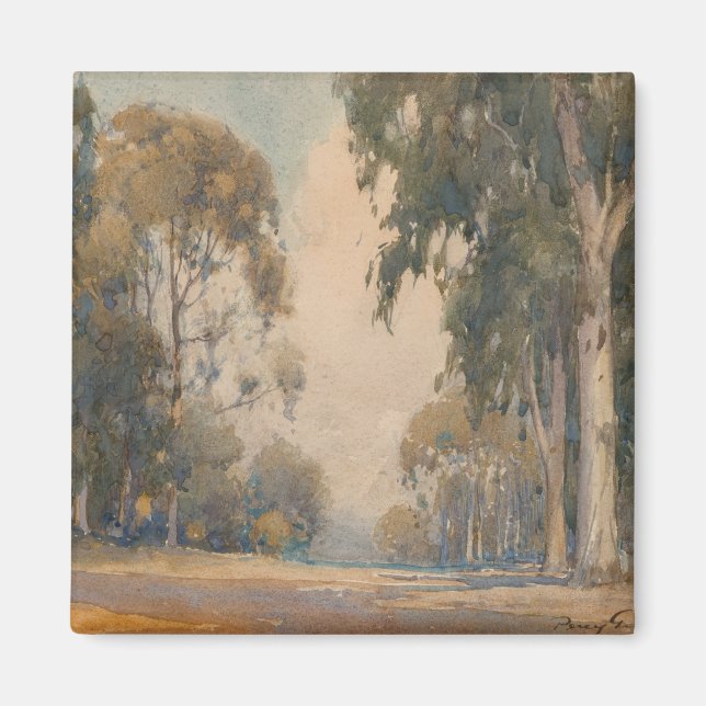 Eucalyptus (1922) – Delicate Watercolor Botanical Magnet (Front)
