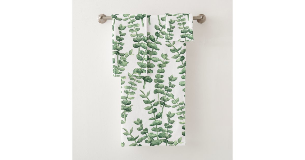 Eucalyptus 1 bath towel set Zazzle