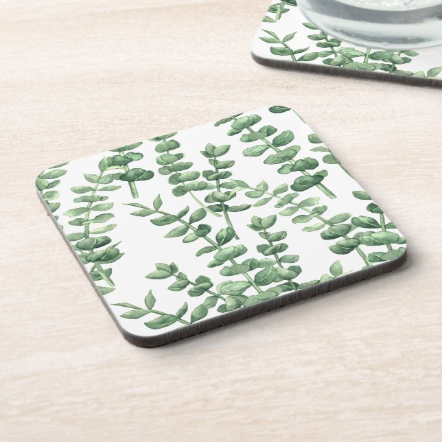 Eucalyptus 1 beverage coaster (Left Side)
