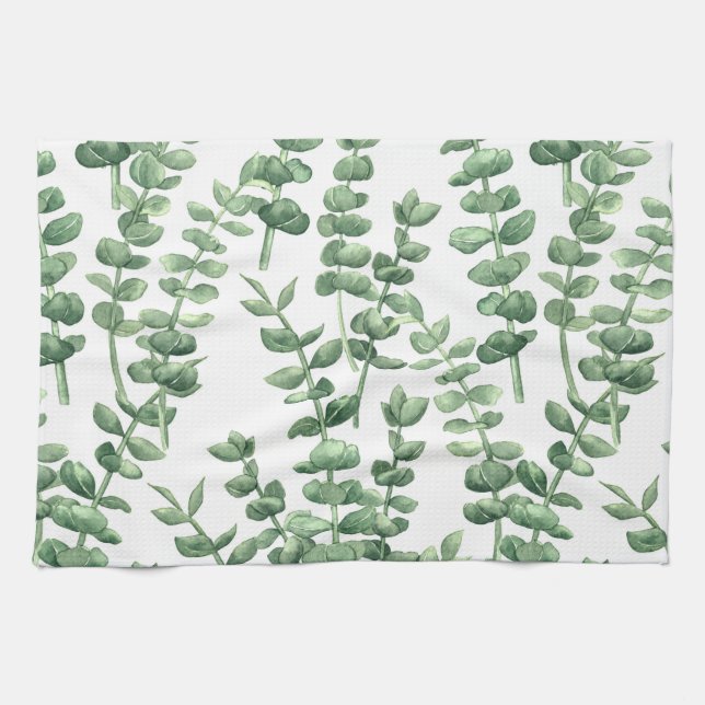Eucalyptus 1 kitchen towel (Horizontal)