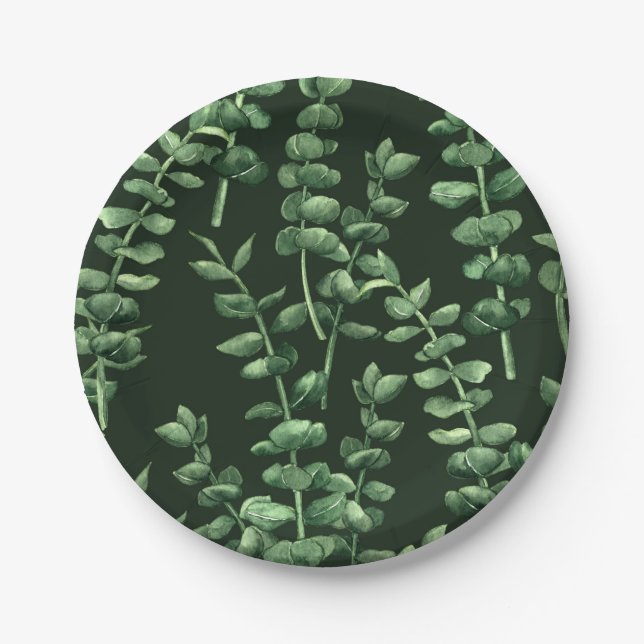Eucalyptus 2 paper plates (Front)