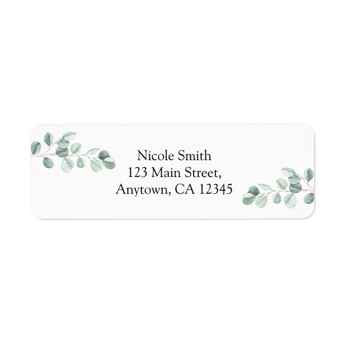 Eucalyptus Address Label | Zazzle.com