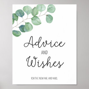 Eucalyptus - Advice and Wishes for Newlyweds Poster