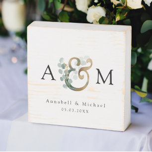 Eucalyptus Ampersand Wedding Box 