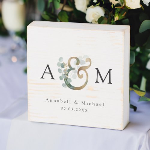 Eucalyptus Ampersand Wedding Box 