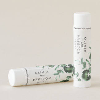 Eucalyptus and Greenery Watercolor Lip Balm