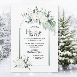 Eucalyptus Arch Holiday Party Invitation