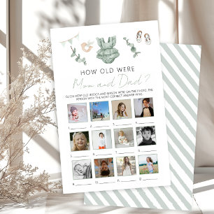 Eucalyptus Baby Girl Shower How Old Mom Dad Game