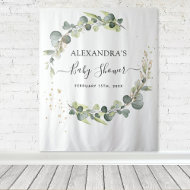 Eucalyptus Baby Shower Photo Booth Backdrop