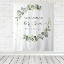 Eucalyptus Baby Shower Photo Booth Backdrop