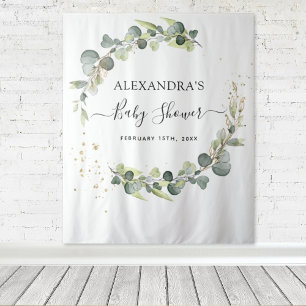 Eucalyptus Baby Shower Photo Booth Backdrop