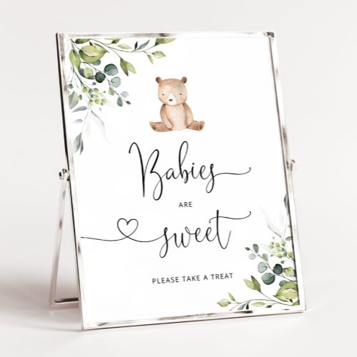 Eucalyptus bear Babies are sweet take a treat Poster