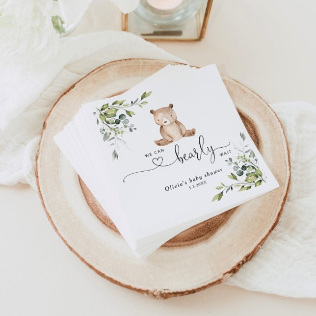 Eucalyptus bear baby shower napkins (Creator Uploaded)