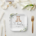 Eucalyptus bear baby shower paper plates<br><div class="desc">Eucalyptus bear baby shower Paper Plates
Matching items are available.</div>