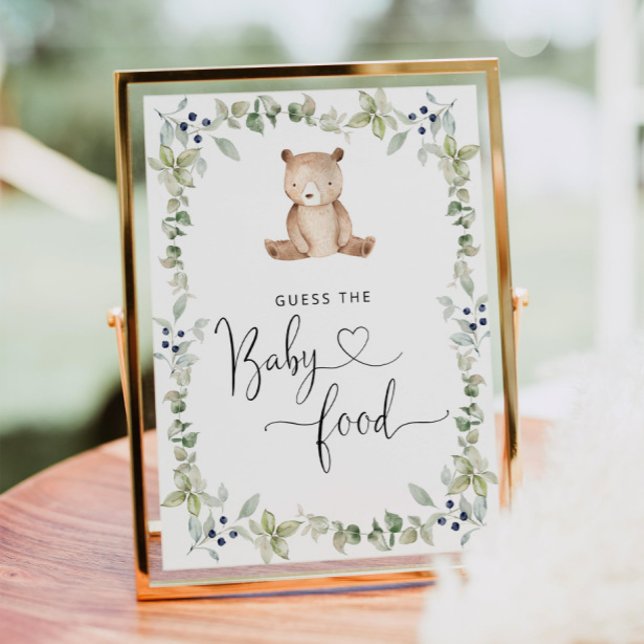 Eucalyptus bear guess the baby food poster (Creator Uploaded)