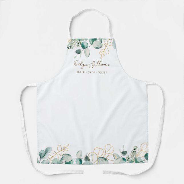 Eucalyptus beauty professional apron (Front)