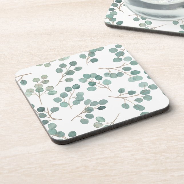 Eucalyptus Beverage Coaster (Left Side)
