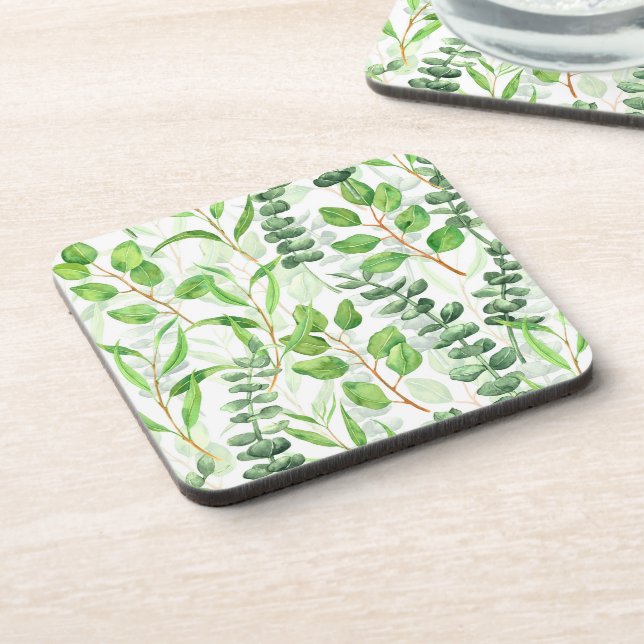 Eucalyptus Beverage Coaster (Left Side)