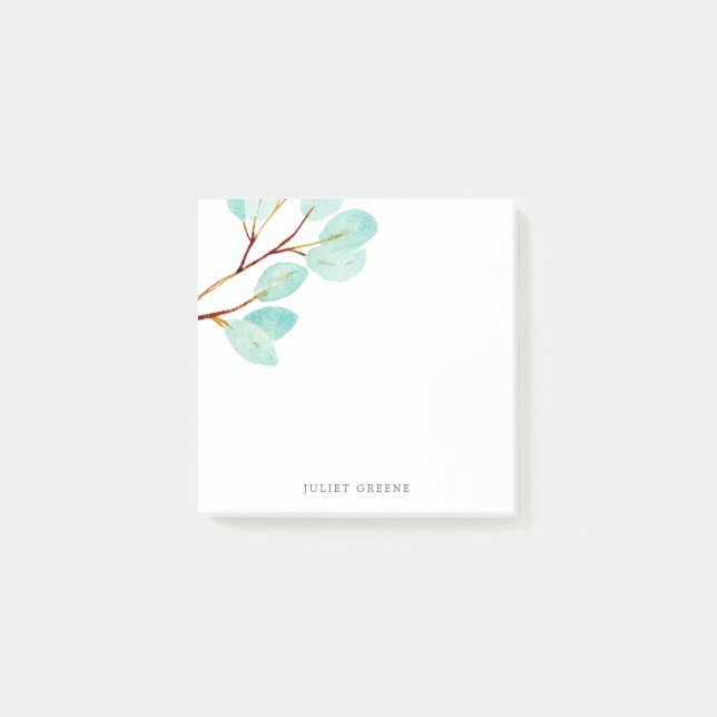 Eucalyptus Bliss | Mint Botanical Post-it Notes (Front)