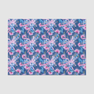Eucalyptus Blue And Pink Grevillea Tissue Paper
