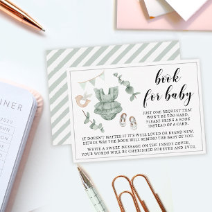 Eucalyptus boho book for baby enclosure cards