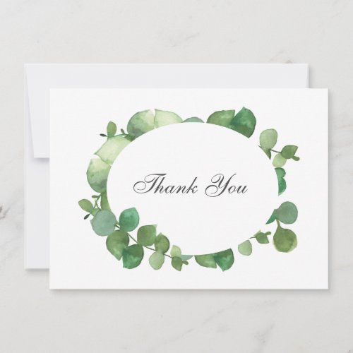 Eucalyptus Boho Greenery Thank You