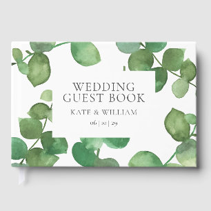 Eucalyptus Boho Greenery Wedding Guest Book