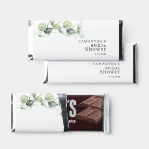 Eucalyptus Botanical Foliage Bridal Shower Hershey Bar Favors