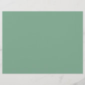 Eucalyptus Botanical Greenery Wedding Programme (Back)