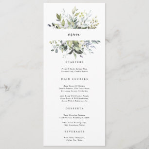 Eucalyptus Botanical Menu Card