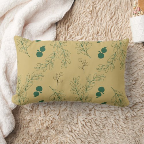 Eucalyptus Botanical Minimalist Print Throw Pillow